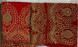 Red & Gold Nigerian George Wrapper