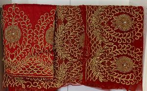 Red & Gold Nigerian George Wrapper