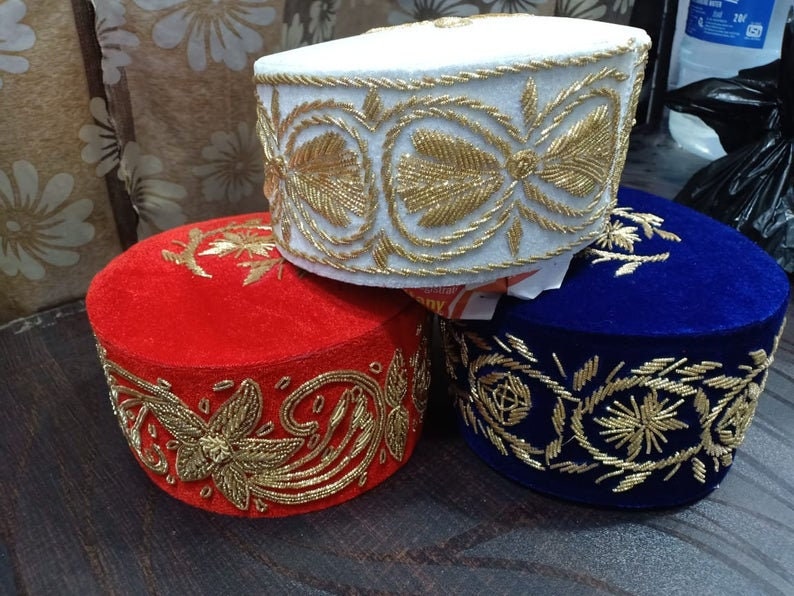 Beaded Cap, Bead Cap Design for Men, Traditional Wedding Cap in Odigbo -  Clothing Accessories, Beadzbyrena Noshio