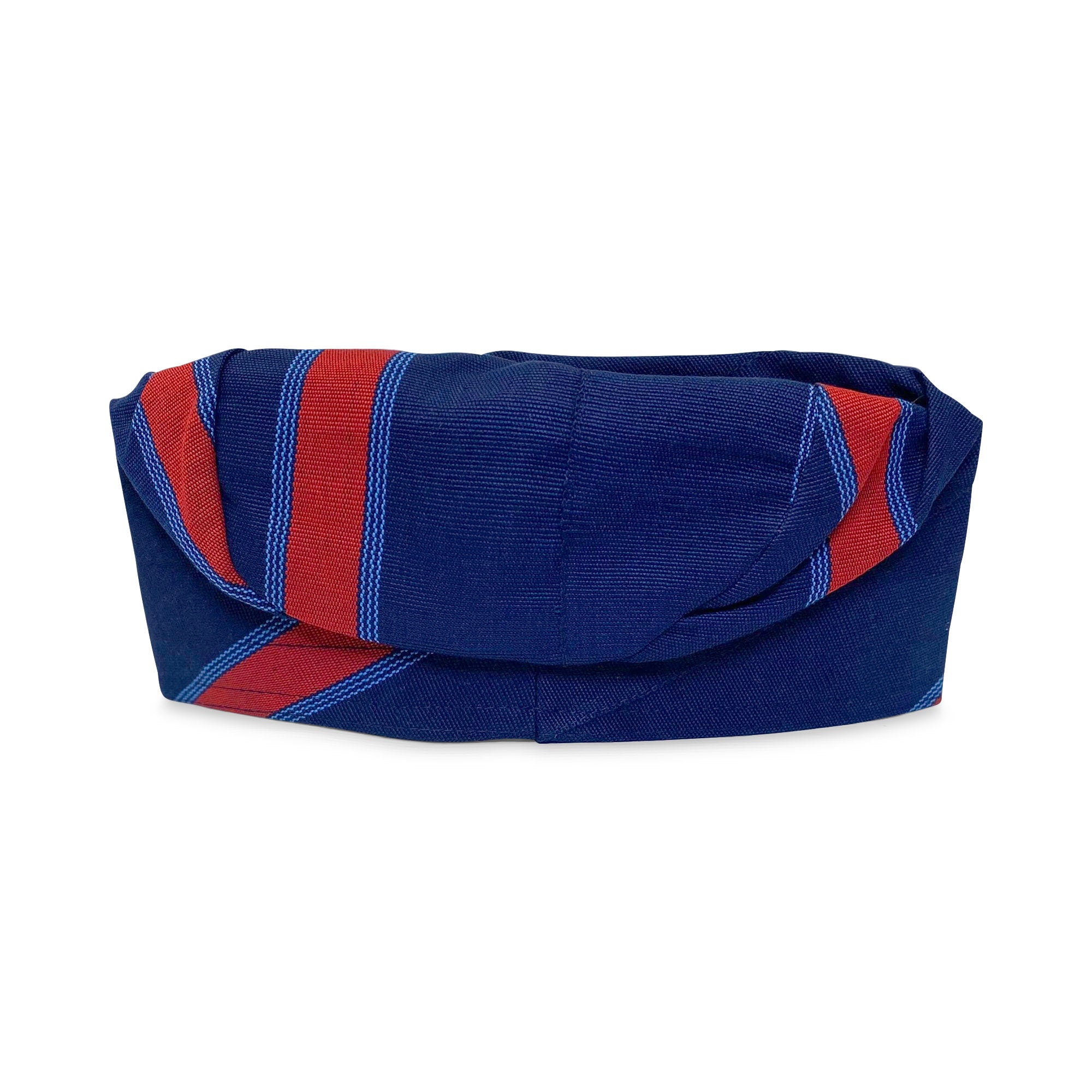 New Nigerian blue and red Aso Oke cap with embroidery fila cap Aso Oke cap