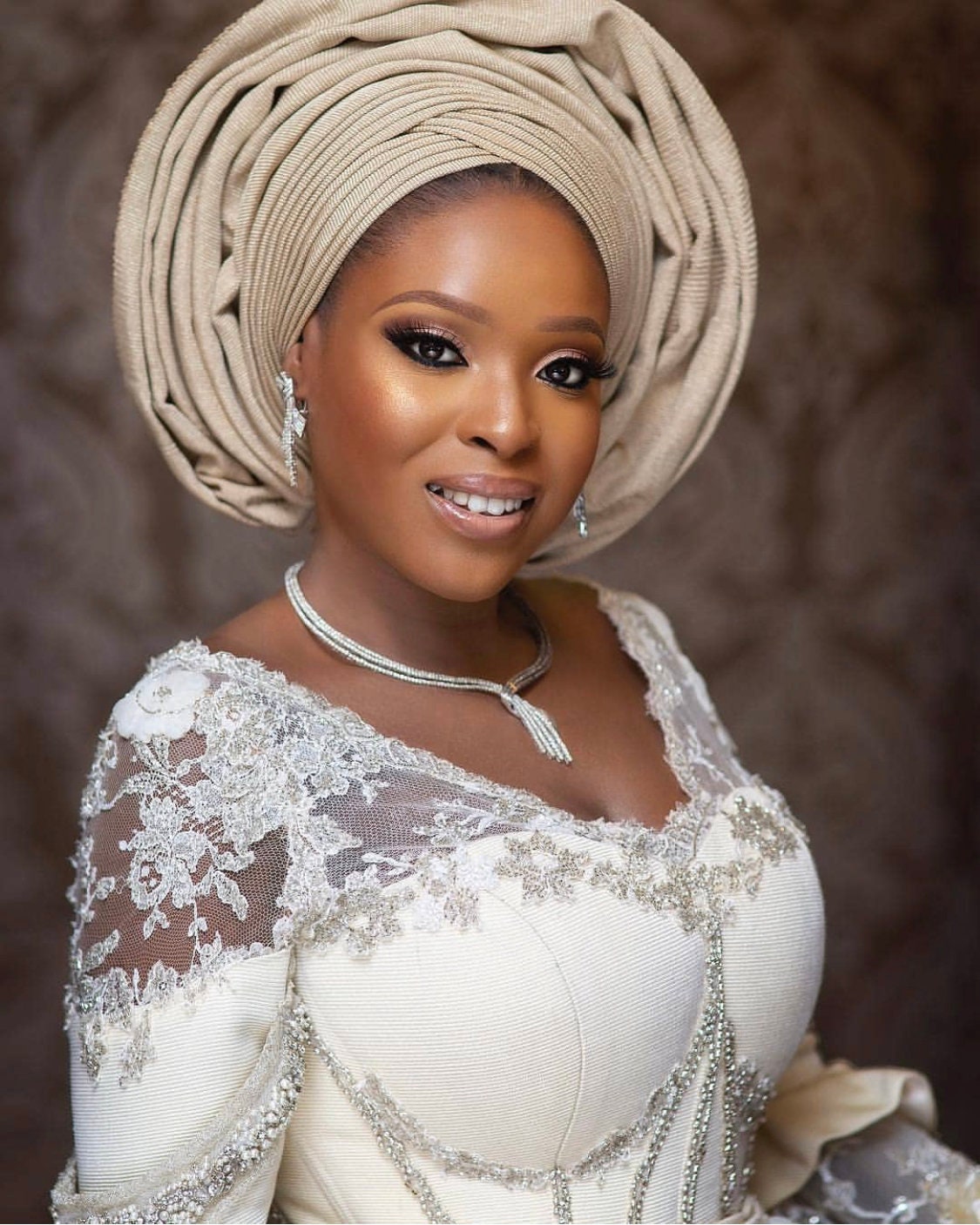 Aso Oke Champagne Gold prefect for Bride/Photoshoot Gele and Ipele headtie Fabric